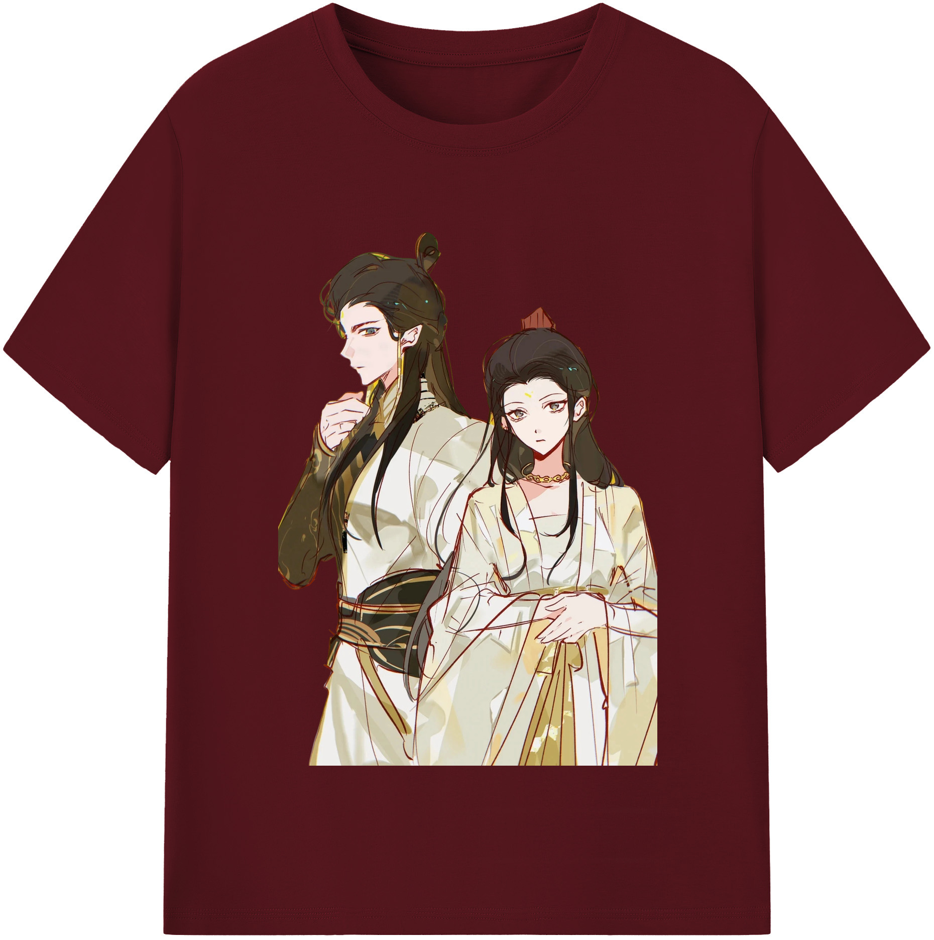 （画像用） Ne Zha 2 ナタ 魔童の大暴れ 綿100％半袖Tシャツ（フロントプリント）